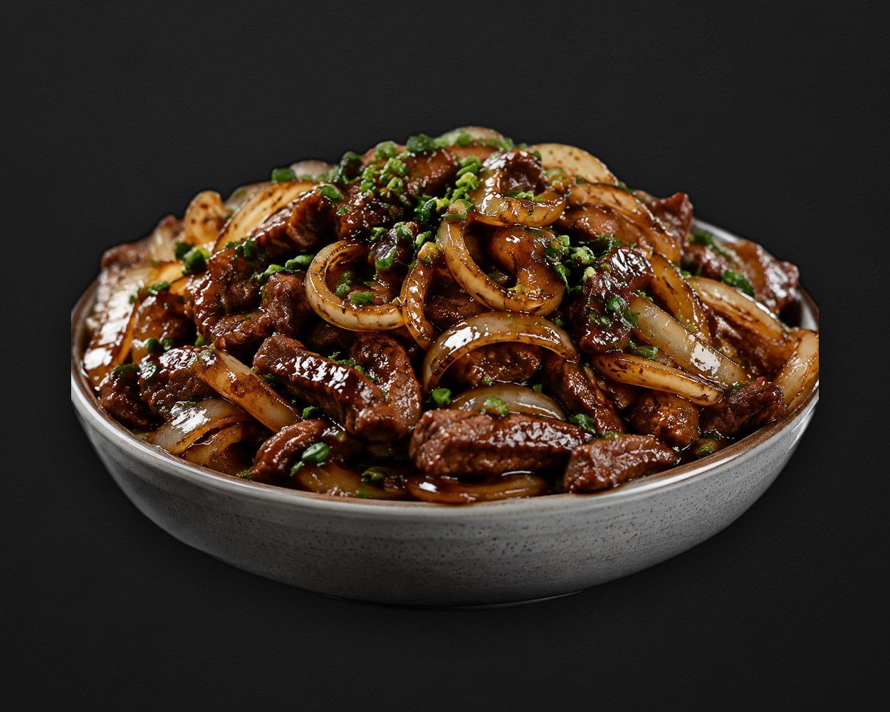 Wok aux oignons
